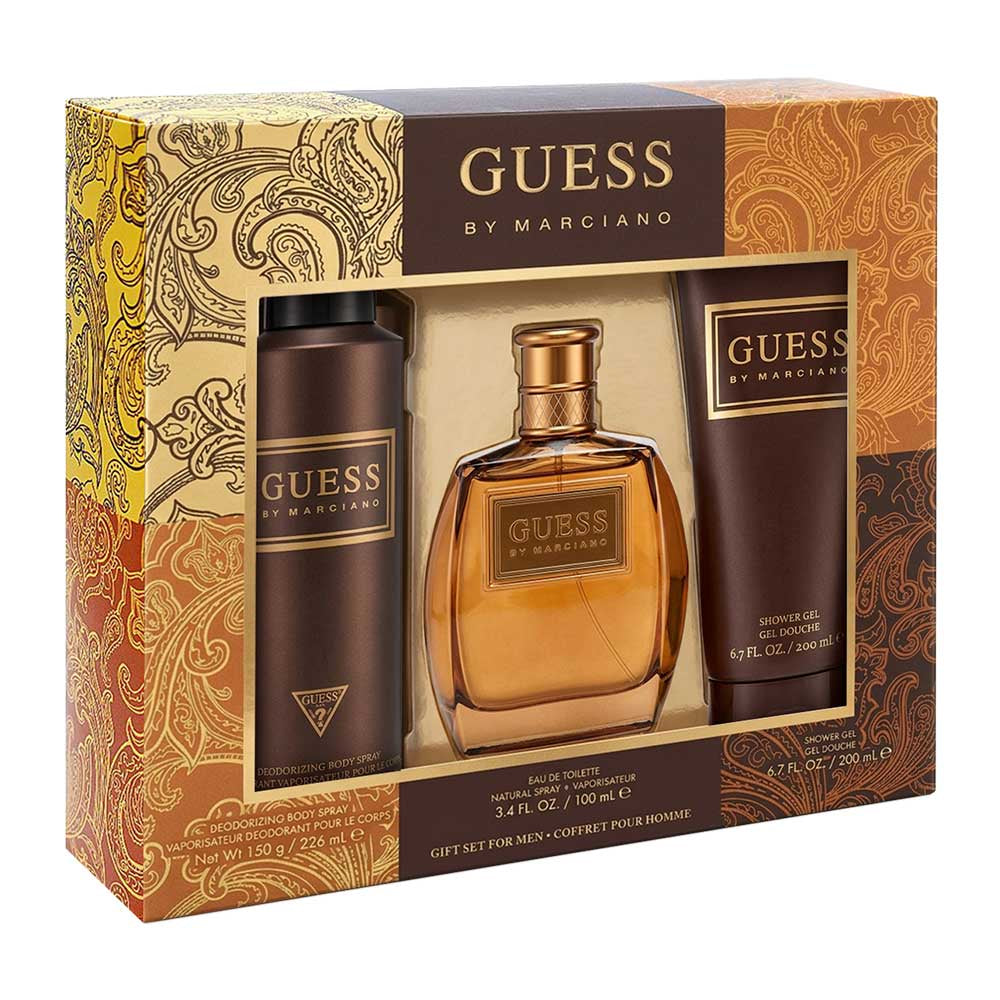Guess Marciano Estuche 3 Piezas Caballero EDT 100ml + Gel de baño 200ml + Desodorante 226ml