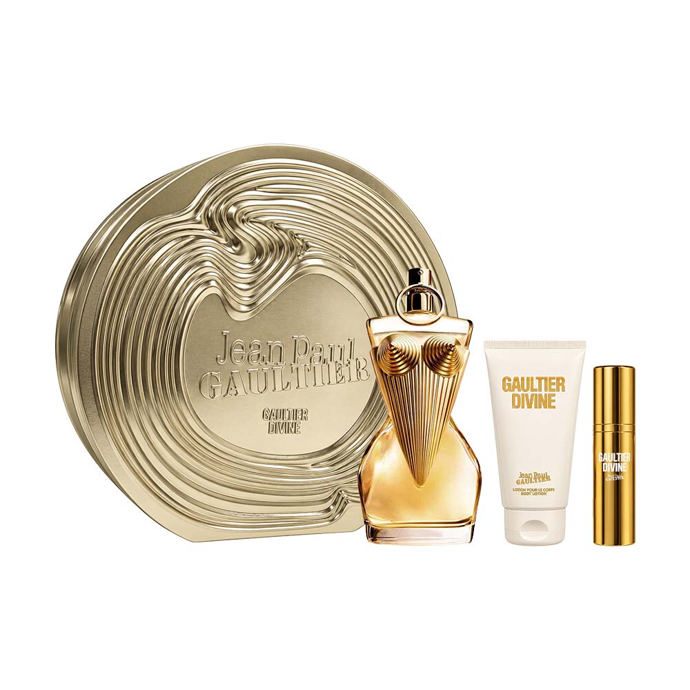 Jean Paul Gaultier Divine Metal Estuche 3pzs Dama EDP 100ml + Locion Corporal 75ml + Miniatura 10ml