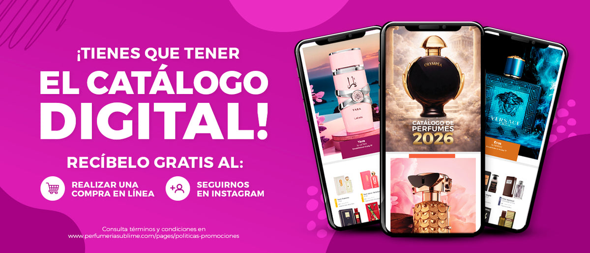 Recibe gratis nuestro catálogo digital al comprar en línea o seguirnos en Instagram